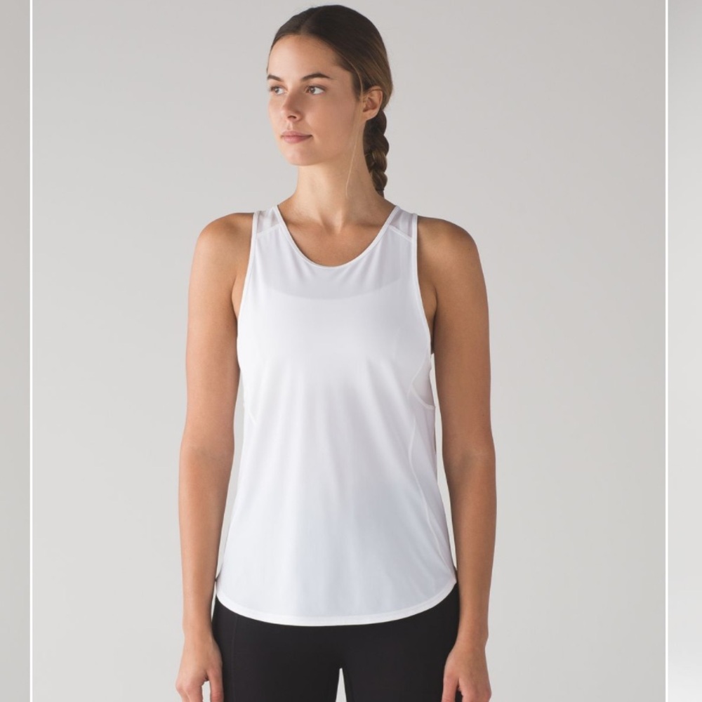 Lululemon Sculpt Tank II in White. Like-New Quality!